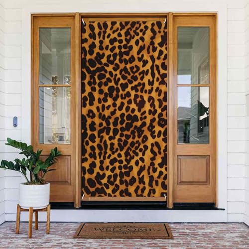 Willkommens-Türabdeckung, Dekoration, Türbanner 183 x 80 cm, cooles Geparden-Leoparden-Banner, Schild, Foto-Hintergrund, saisonales Haustür-Banner zum Aufhängen, Banner für Urlaub, Party, Innen- und Willkommens-Türabdeckung, Dekoration, Türbanner 183 x 80 cm, cooles Geparden-Leoparden-Banner, Schild, Foto-Hintergrund, saisonales Haustür-Banner zum Aufhängen, Banner für Urlaub, Party, Innen- und von LHDGBNV