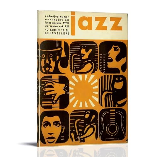 Jazz-Musik-Poster, Leinwanddruck, ästhetische Wandkunst, moderne Wohnkultur für Schlafzimmer, Wohnzimmer, 60 x 90 cm, Rahmenstil Jazz-Musik-Poster, Leinwanddruck, ästhetische Wandkunst, moderne Wohnkultur für Schlafzimmer, Wohnzimmer, 60 x 90 cm, Rahmenstil von LHFIER