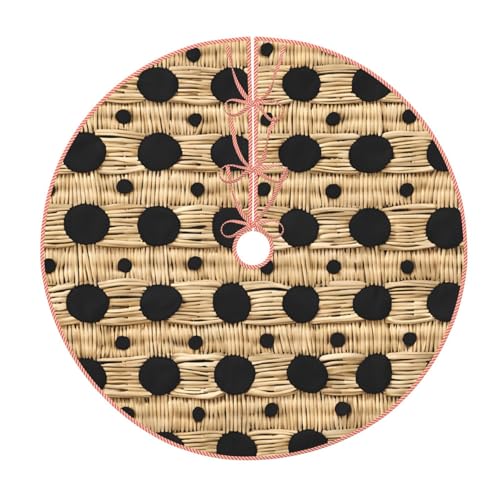 (Wicker gewebtes Gitter) 91,4 cm Weihnachtsbaumrock großer Weihnachtsbaumteppich runde Baummatte Urlaubsdekoration für Zuhause Büro von LHFIOHIRG