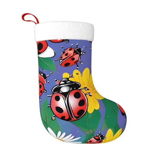 Bunte Marienkäfer-Weihnachtsstrümpfe, hängende Socken, festliche Dekorationen für Urlaub, Weihnachtsbaum, Kamin, Dekoration Bunte Marienkäfer-Weihnachtsstrümpfe, hängende Socken, festliche Dekorationen für Urlaub, Weihnachtsbaum, Kamin, Dekoration von LHFIOHIRG