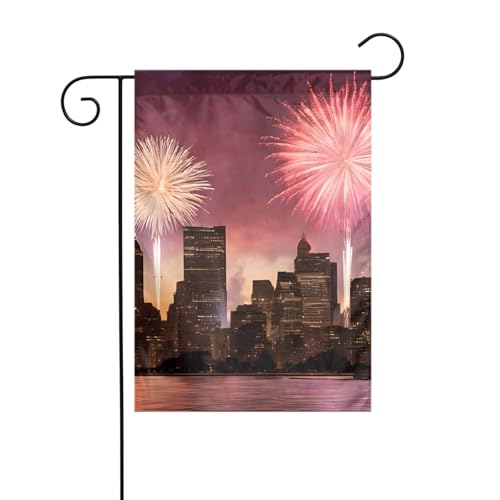 Dekorative Gartenflagge, 30 x 45 cm, doppelseitige saisonale Außenflagge für Urlaub, Bauernhaus, Heimdekoration, Sonnenuntergang (Las Vegas Sunset) von LHFIOHIRG