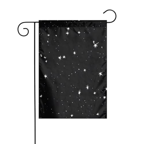 Dekorative Gartenflagge, 30 x 45 cm, doppelseitige saisonale Outdoor-Hofflagge, für Urlaub, Bauernhaus, Heimdekoration (Sternenklare Wahrsagungskonstellation) von LHFIOHIRG
