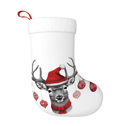 LHFIOHIRG Lustige Weihnachtsstrumpf, hängende Socken, festliche Dekorationen für Urlaub, Weihnachtsbaum, Kamin, Dekoration LHFIOHIRG Lustige Weihnachtsstrumpf, hängende Socken, festliche Dekorationen für Urlaub, Weihnachtsbaum, Kamin, Dekoration von LHFIOHIRG