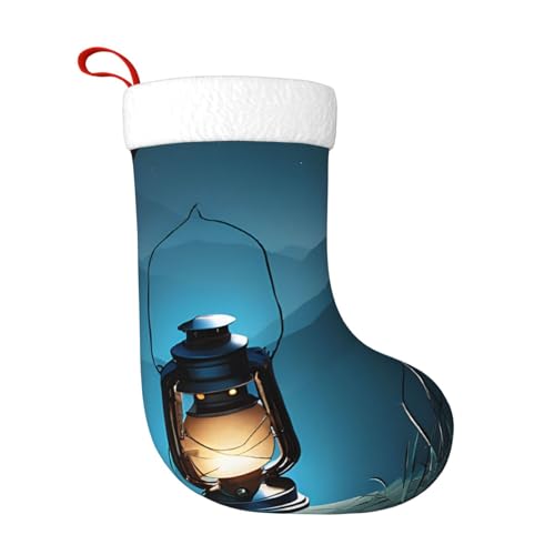 LHFIOHIRG Weihnachtsstrumpf mit Glühwürmchen und Laterne, festliche Dekorationen für Urlaub, Weihnachtsbaum, Kamin, Dekoration LHFIOHIRG Weihnachtsstrumpf mit Glühwürmchen und Laterne, festliche Dekorationen für Urlaub, Weihnachtsbaum, Kamin, Dekoration von LHFIOHIRG