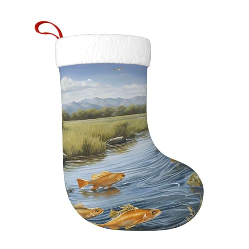Weihnachtsstrumpf zum Aufhängen, festliche Dekorationen für Urlaub, Weihnachtsbaum, Kamin, Dekoration Weihnachtsstrumpf zum Aufhängen, festliche Dekorationen für Urlaub, Weihnachtsbaum, Kamin, Dekoration von LHFIOHIRG
