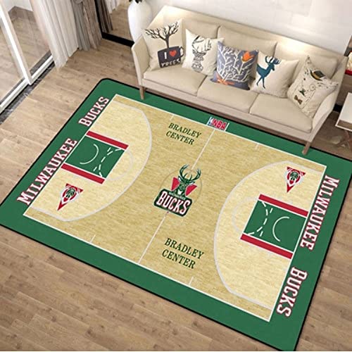 LHGBGBLN Kreativer Teppich - NBA-Basketball Decken - Trendige Fußmatten für das Schlafzimmer von Jungen 140x200cm von LHGBGBLN