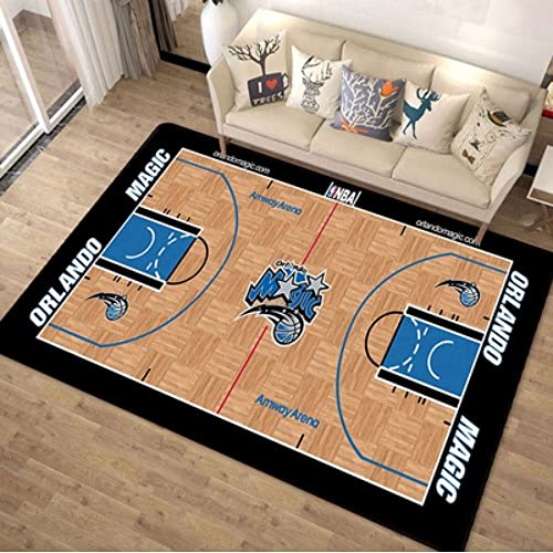 LHGBGBLN Kreativer Teppich - NBA-Basketball Decken - Trendige Fußmatten für das Schlafzimmer von Jungen 140x200cm von LHGBGBLN