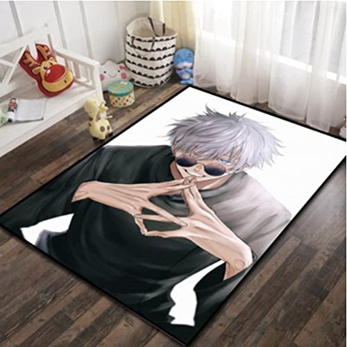 Teppich - Jujutsu Kaisen Anime Teppich - Warlock War Creative Teppiche - Kurzflorige Bodenmatte für Wohnkultur 140x200cm von LHGBGBLN