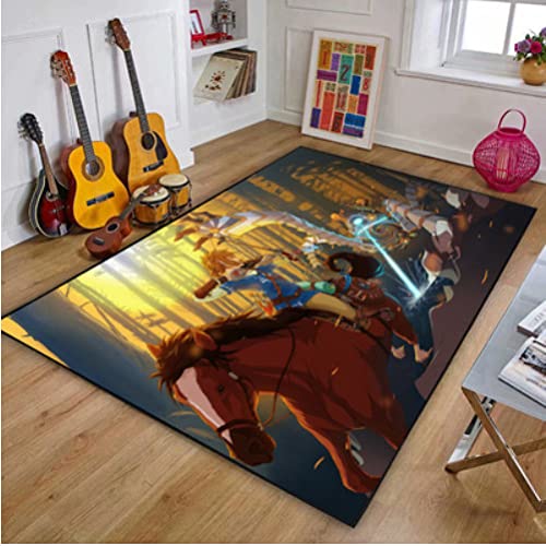 Zelda Legend Teppich – Cartoon-Teppich – Home Decor Bodenmatte für Kinderzimmer 120x160cm von LHGBGBLN