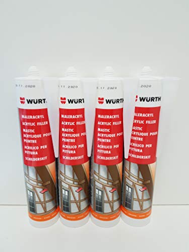 Würth Maler-Acryl 4 Kartuschen - weiß 4 * 310ml von LHH