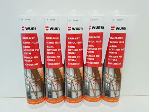 Würth Maler-Acryl 5 Kartuschen - weiß 5 * 310ml von LHH