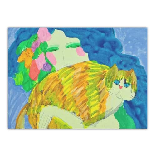 LHHJF LJHFA Berühmte Walasse Ting Poster Frau Und Katze Wandkunst Vintage Leinwand Malerei Walasse Ting Drucke Für Moderne Wohnkultur Bild 40x60cmx1 Kein Rahmen LHHJF LJHFA Berühmte Walasse Ting Poster Frau Und Katze Wandkunst Vintage Leinwand Malerei Walasse Ting Drucke Für Moderne Wohnkultur Bild 40x60cmx1 Kein Rahmen von LHHJF LJHFA