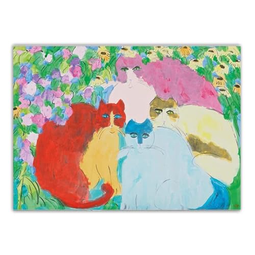 LHHJF LJHFA Berühmte Walasse Ting Poster Vier Katzen Bunte Wandkunst Walasse Ting Leinwandmalerei und Drucke Für Moderne Wohnkultur Bild 40x60cmx1 Kein Rahmen LHHJF LJHFA Berühmte Walasse Ting Poster Vier Katzen Bunte Wandkunst Walasse Ting Leinwandmalerei und Drucke Für Moderne Wohnkultur Bild 40x60cmx1 Kein Rahmen von LHHJF LJHFA