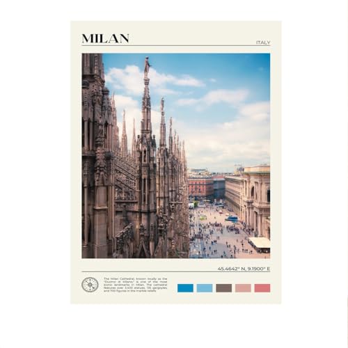 LHHJF LJHFA Italien Reise Landschaft Poster Stadt Landschaft Leinwand Gemälde Reise Wandkunst Und Drucke Nordisch Zuhause Wohnzimmer Dekor Wandbild 40x60cm Kein Rahmen von LHHJF LJHFA