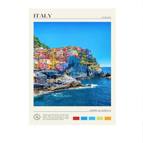 LHHJF LJHFA Italien Reise Landschaft Poster Stadt Landschaft Leinwand Malerei Retro Wandkunst Und Drucke Nordisch Zuhause Wohnzimmer Dekor Bild 40x60cmx1 Kein Rahmen LHHJF LJHFA Italien Reise Landschaft Poster Stadt Landschaft Leinwand Malerei Retro Wandkunst Und Drucke Nordisch Zuhause Wohnzimmer Dekor Bild 40x60cmx1 Kein Rahmen von LHHJF LJHFA