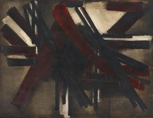 LHHJF LJHFA Pierre Soulages Minimalistische Posterlinie Schwarze Wandkunst Pierre Soulages Leinwandmalerei Und Drucke Nordisches Wohnkulturbild 40x60cm Kein Rahmen von LHHJF LJHFA