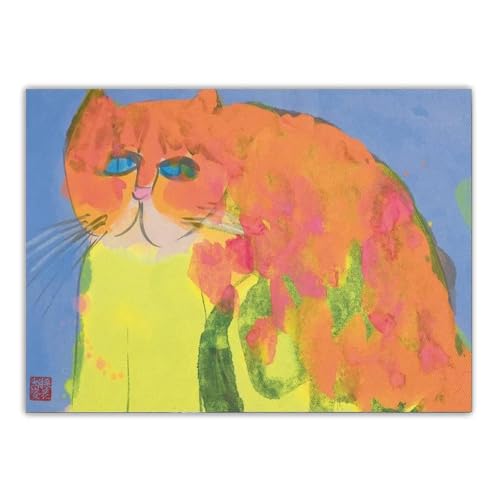 LHHJF LJHFA Walasse Ting Poster Katzen mit Blumen Leinwand Malerei Tier Wandkunst Walasse Ting Drucke Modernes Wohnzimmer Wohnkultur Bild 40x60cm Kein Rahmen LHHJF LJHFA Walasse Ting Poster Katzen mit Blumen Leinwand Malerei Tier Wandkunst Walasse Ting Drucke Modernes Wohnzimmer Wohnkultur Bild 40x60cm Kein Rahmen von LHHJF LJHFA