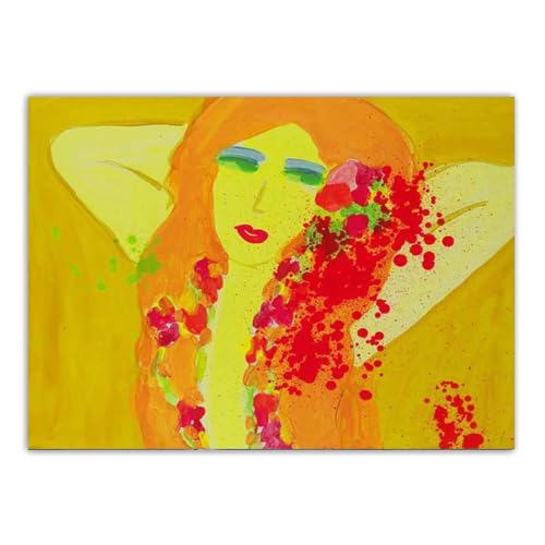 LHHJF LJHFA Walasse Ting Poster Mädchen Und Blumen Leinwand Malerei Bunte Wandkunst Walasse Ting Drucke Für Moderne Wohnkultur Wandbild 40x60cm Kein Rahmen LHHJF LJHFA Walasse Ting Poster Mädchen Und Blumen Leinwand Malerei Bunte Wandkunst Walasse Ting Drucke Für Moderne Wohnkultur Wandbild 40x60cm Kein Rahmen von LHHJF LJHFA