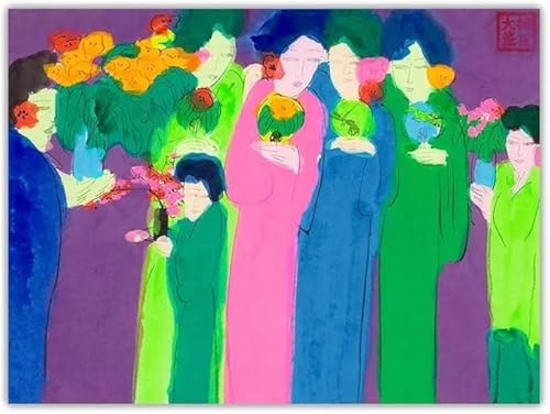 LHHJF LJHFA Walasse Ting Poster Sieben Frauen Mit Blumen Leinwand Malerei Abstrakte Wandkunst Walasse Ting Drucke Moderne Wohnkultur Bild 40x60cmx1 Kein Rahmen LHHJF LJHFA Walasse Ting Poster Sieben Frauen Mit Blumen Leinwand Malerei Abstrakte Wandkunst Walasse Ting Drucke Moderne Wohnkultur Bild 40x60cmx1 Kein Rahmen von LHHJF LJHFA