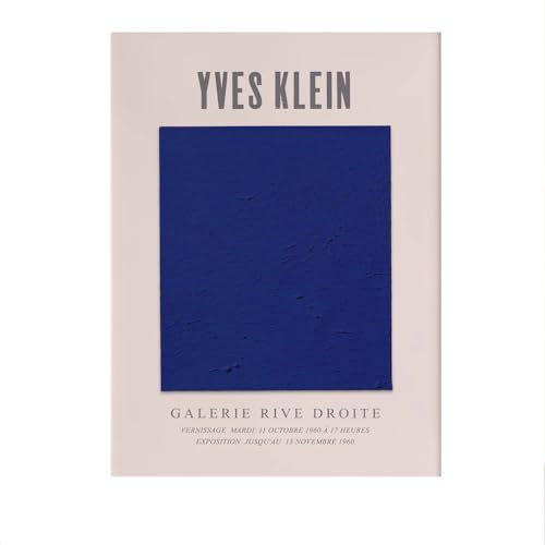 LHHJF LJHFA Yves Klein Poster Einfache Abstrakte Blaue Wandkunst Yves Klein Leinwand Malerei Und Drucke Nordic Home Wohnzimmer Dekor Bilder 50x70cm Kein Rahmen LHHJF LJHFA Yves Klein Poster Einfache Abstrakte Blaue Wandkunst Yves Klein Leinwand Malerei Und Drucke Nordic Home Wohnzimmer Dekor Bilder 50x70cm Kein Rahmen von LHHJF LJHFA