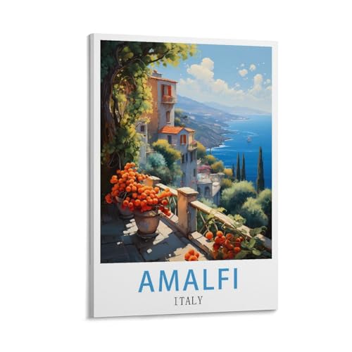 LHJOIUN Amalfi Italien-Reiseposter, Vintage-Poster, 50 x 75 cm, Kunstdruck auf Leinwand, für Wohnzimmer, Schlafzimmer, Heimdekoration, moderne Kunst LHJOIUN Amalfi Italien-Reiseposter, Vintage-Poster, 50 x 75 cm, Kunstdruck auf Leinwand, für Wohnzimmer, Schlafzimmer, Heimdekoration, moderne Kunst von LHJOIUN