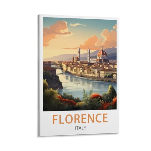 LHJOIUN Florenz Italien Vintage-Reiseposter 30 x 45 cm, Kunstdruck auf Leinwand für Wohnzimmer, Schlafzimmer, Heimdekoration, moderne Kunst LHJOIUN Florenz Italien Vintage-Reiseposter 30 x 45 cm, Kunstdruck auf Leinwand für Wohnzimmer, Schlafzimmer, Heimdekoration, moderne Kunst von LHJOIUN
