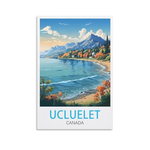 LHJOIUN Ucluelet Kanada-Vintage-Reiseposter, 60 x 90 cm, Kunstdruck auf Leinwand, für Wohnzimmer, Schlafzimmer, Heimdekoration, moderne Kunst LHJOIUN Ucluelet Kanada-Vintage-Reiseposter, 60 x 90 cm, Kunstdruck auf Leinwand, für Wohnzimmer, Schlafzimmer, Heimdekoration, moderne Kunst von LHJOIUN