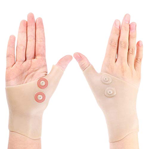 LHKJ 2 Stücke Magnetfeldtherapie Handgelenk Handschuh Handarthritis-Schmerzlinderung Handgelenk Hand Daumen Unterstützung Handschuhe von LHKJ