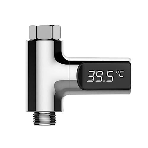 LHKJ Badethermometer mit Led-Display, Duschthermometer 5~85 ℃, Wasser Dusche Thermometer 360 ° drehbarer Schirm für Hauptküche Badezimmer von LHKJ