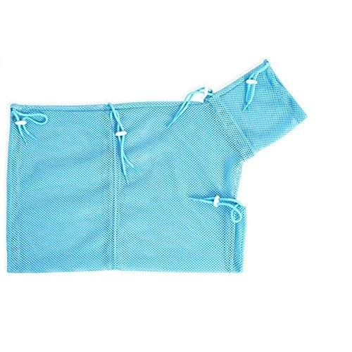 LHKJ Katze Pflege Tasche,Polyester Mesh Katze Badetasche,Haustier Reinigung Fellpflege Tasche(Blau) von LHKJ