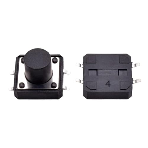 12 * 12 * 5/6/7/8/9/10/11/12mm PCB On Off Momentary SMD SMT Tactile Tact Micro Push Button Touch Schalter Elektronische Power Reset 20Pcs(H6mm 10pcs) von LHKQHRDL