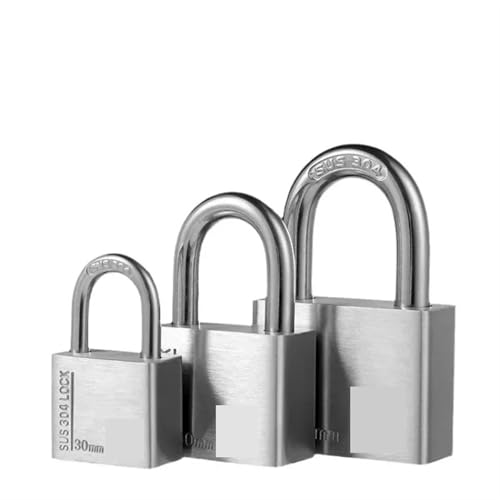30/40/50/60 MM Edelstahl Heavy Duty Key Lock Sicherheitsvorhängeschloss Stahl Gleicher Schlüssel Offenes Schloss Neugierig Vorhängeschloss Schloss 1 Stücke(Single 60MM 4Keys) von LHKQHRDL