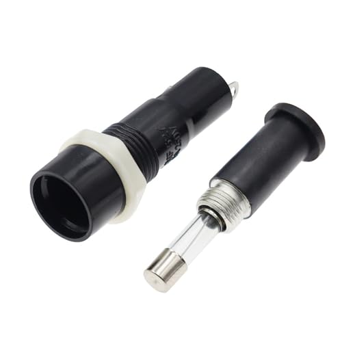 5 * 20mm Glas Sicherungshalter 5x20mm Schwarz Versicherung Rohr Sockel Sicherungshalter MF-527 5 Stücke(30A) von LHKQHRDL