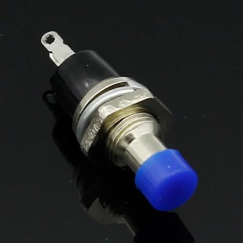 7mm Momentary Push Button Switch Drücken Sie den Reset-Schalter Momentary On Off Push Button Micro Switch Normalerweise offen NO 20Pcs(Blue) von LHKQHRDL