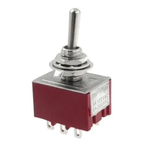 AC 250V 2A 125V 5A EIN/EIN 2 Position 3PDT Kippschalter L6 10 Stücke AC 250V 2A 125V 5A EIN/EIN 2 Position 3PDT Kippschalter L6 10 Stücke von LHKQHRDL