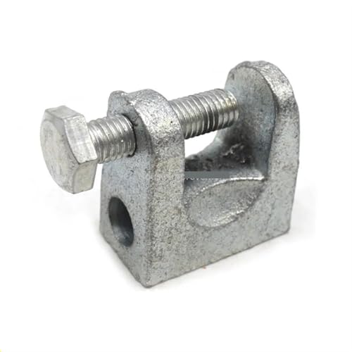 C-Typ-Klemmen, Gusseisen, C-Stahl, Hebevorrichtung, I-Träger-Klemme, Rohrschlitz, Stahlrohrklemme, schwere Schlinge, Stahlkabelbeschläge, 1 Stück(35 MM) von LHKQHRDL
