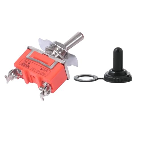 E-TEN1021 15A 250V SPST 2-poliger EIN-/AUS-Kippschalter mit E-TEN1021-Kappe, 1 Stück/10 Stück(E-TEN1021 w Cap,Quantity 10PCS) von LHKQHRDL