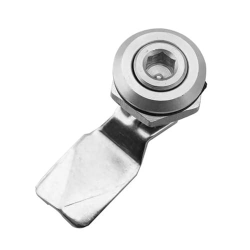 Edelstahl Metro/HSR/Zug Türschloss Multifunktions Elektrische Schrank Schloss Mülleimer Aufzug Scalator Dreieck Schloss 1Pcs(Inner-Hexagon no key) von LHKQHRDL