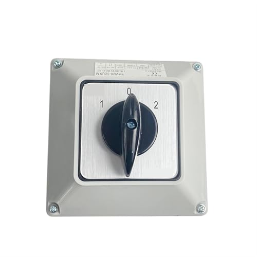 Elektrischer YMW26-32/3M Wechselnocken-Drehschalterknopf 32A 3 Phasen 3 Positionen mit Box IP65 Unterbrecher 1 Stücke(0123) von LHKQHRDL