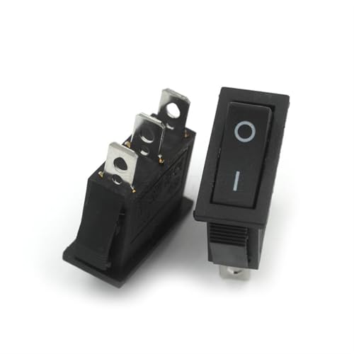 KCD3 Mikroschalter Elektroherd Bratpfanne Bootstyp Kippschalter Schiffstyp 2/3 Fuß 2/3 Gang Power Button Kit 10St(3 Feet black) von LHKQHRDL