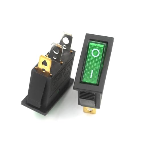 KCD3 Mikroschalter Elektroherd Bratpfanne Bootstyp Kippschalter Schiffstyp 2/3 Fuß 2/3 Gang Power Button Kit 10St(3 Feet green) von LHKQHRDL