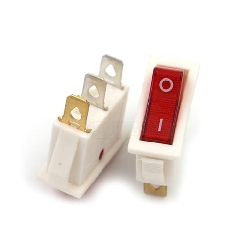 KCD3 Mikroschalter Elektroherd Bratpfanne Bootstyp Kippschalter Schiffstyp 2/3 Fuß 2/3 Gang Power Button Kit 10St(3 Feet white) von LHKQHRDL