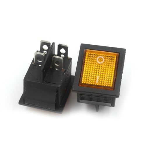 KCD4 Mikroschalter Elektroherd Bratpfanne Bootsgröße Kippschalter Schiffstyp 4/6 Fuß 2/3 Gang Netzschalter Kit 10St(4 Feet 2 Gear yellow) von LHKQHRDL