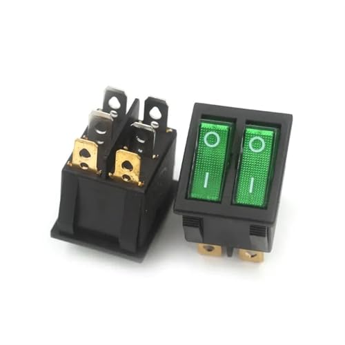 KCD4 Mikroschalter Elektroherd Bratpfanne Bootsgröße Kippschalter Schiffstyp 4/6 Fuß 2/3 Gang Netzschalter Kit 10St(6 Feet 2 Gear 2green) von LHKQHRDL