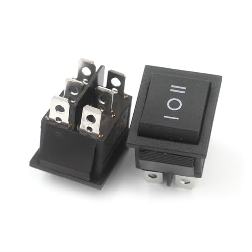 KCD4 Mikroschalter Elektroherd Bratpfanne Bootsgröße Kippschalter Schiffstyp 4/6 Fuß 2/3 Gang Netzschalter Kit 10St(6 Feet 3 Gear black) von LHKQHRDL