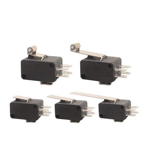 Mikro-Endschalter, 16 A, 250 V, 1,8 m, Rollen-/Langarm-/Kurzarmschalter, 10 Stück(Double-V-152) von LHKQHRDL