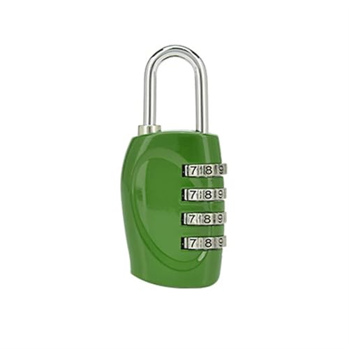 Mini-Vorhängeschloss aus Zinklegierung mit 4 Ziffern und Passwort for Haushaltsgepäck, Rucksäcke, 2 Stück(Light green) von LHKQHRDL