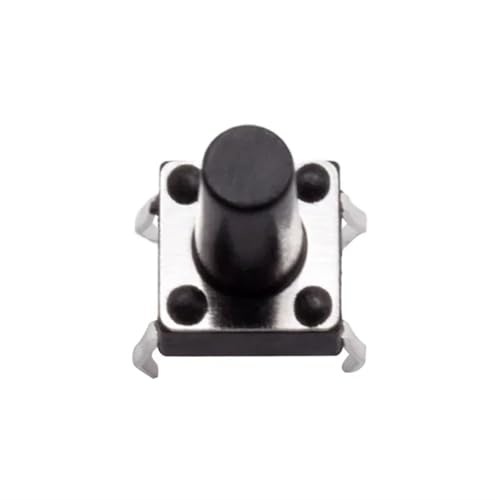 Panel PCB Ein Aus Momentary Tactile Tact 4 Pin Micro Mini Push Button Switch DIP Reset Schwarz 6 * 6 H = 5/6/7/8/9/10/11/12/15mm 200Pcs(H5.0mm) von LHKQHRDL
