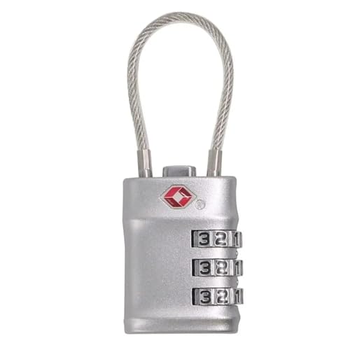 Reise-Zinklegierung Zoll-Passwortschloss Zahlenschloss Gepäck Koffer Code Vorhängeschloss Zoll Codeschloss 1St(Silver) von LHKQHRDL
