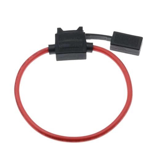 Schwarzer 18AWG Flachsicherungshalter Standard-Sicherungseinsatz 1 Stück ﻿ ﻿(35A) von LHKQHRDL